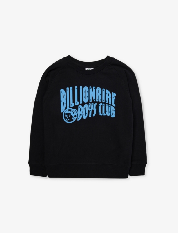 Arch Logo Crewneck Cotton Sweatshirt 4-16 Years