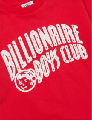 BILLIONAIRE BOYS CLUB RED ARCH LOGO SHORT-SLEEVE COTTON-JERSEY T-SHIRT 