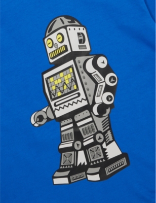 Robot Short-Sleeve Cotton-Jersey T-Shirt 4-16 years
