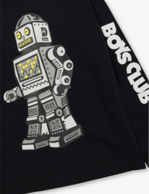 Robot Long-Sleeve Cotton-Jersey T-Shirt 4-16 Years