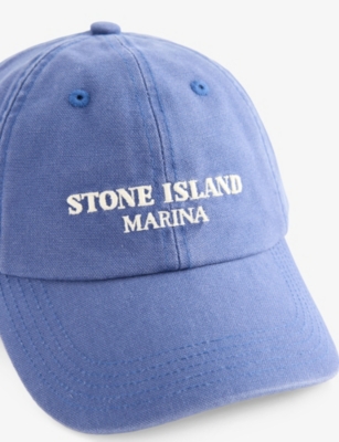 STONE ISLAND: Marina Logo-Print Cotton Baseball Cap