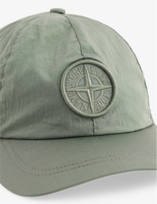 STONE ISLAND: Compass Brand-Embroidery Woven Baseball Cap