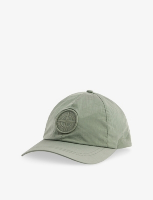 STONE ISLAND: Compass Brand-Embroidery Woven Baseball Cap