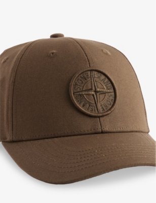 STONE ISLAND: Compass Logo-Embroidered Cotton Baseball Cap