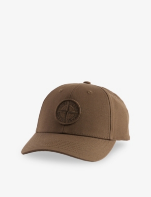 STONE ISLAND: Compass Logo-Embroidered Cotton Baseball Cap