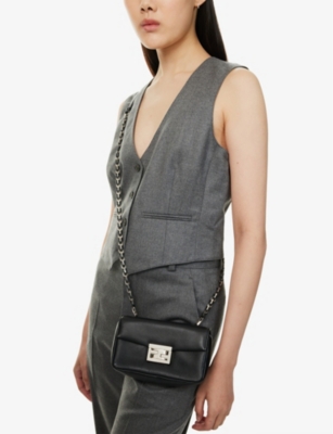 RESELFRIDGES: Pre-Loved Fendi Mini Leather Be Baguette Cross-Body Bag