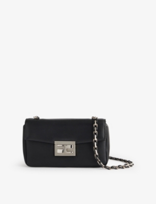 RESELFRIDGES: Pre-Loved Fendi Mini Leather Be Baguette Cross-Body Bag