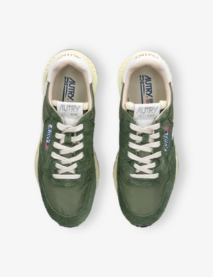 Autry Mens  Reelwind Low-top Mixed-material Trainers In Khaki
