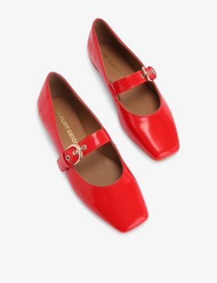 KG KURT GEIGER: Nico Faux-Leather Mary Jane Flats
