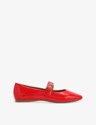 KG KURT GEIGER: Nico Faux-Leather Mary Jane Flats