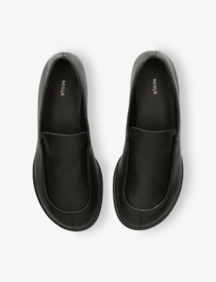 NEOUS: Polaris Slip-On Flat Leather Loafers