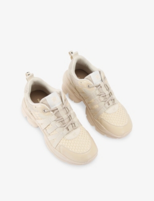 KG KURT GEIGER: Lucy Lu Faux-Leather Low-Top Trainers