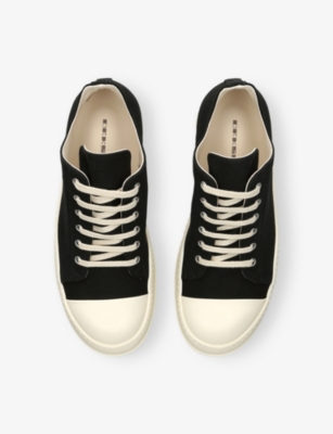 DRKSHDW: Contrast-Toe Canvas Low-Top Trainers