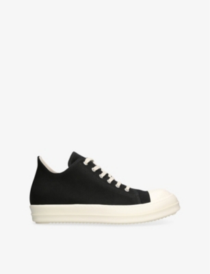 DRKSHDW: Contrast-Toe Canvas Low-Top Trainers