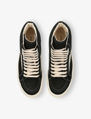 DRKSHDW: Vintage Suede High-Top Trainers