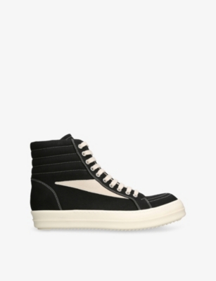 DRKSHDW: Vintage Suede High-Top Trainers