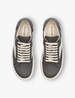 DRKSHDW: Vintage Canvas and Suede Low-Top Trainers