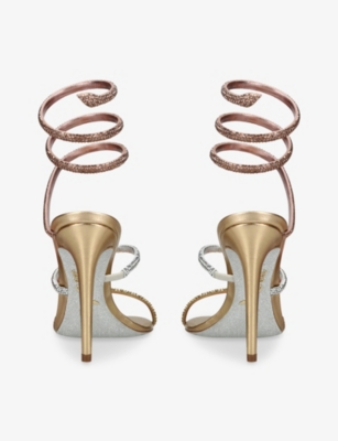 RENE CAOVILLA: Cleo 105 Leather Heeled Sandals