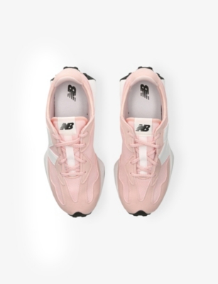 NEW BALANCE: 327 Suede and Leather Low-Top Trainers