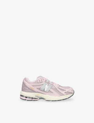 NEW BALANCE: Kids' 1906 Brand-Patch Leather and Mesh Low-Top Trainers