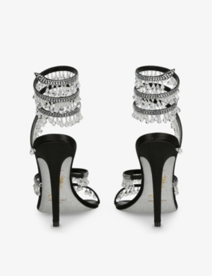 RENE CAOVILLA: Chandelier 105 Leather Heeled Courts