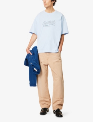 Dickies Mens Skyway Rope Crewneck Cotton-jersey T-shirt In Skyway