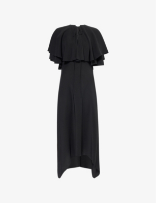 STELLA MCCARTNEY: Draped layered silk midi dress