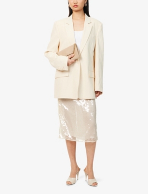 STELLA MCCARTNEY: Single-Breasted Flap-Pockets Woven Blazer