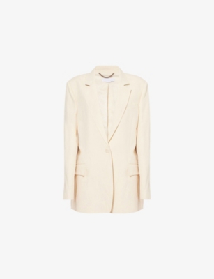 STELLA MCCARTNEY: Single-Breasted Flap-Pockets Woven Blazer