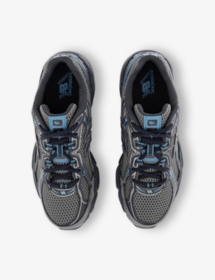 New Balance Mens Black Dark Blue 740 V2 Logo-embroidered Mesh Low-top Trainers In Black Dark Blue