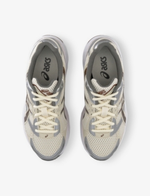 ASICS: GEL 1130 Leather and Mesh Low-Top Trainers