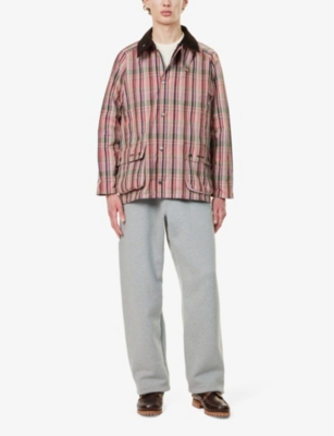 BARBOUR: Barbour x Noah Madras Bedale Plaid-Pattern Cotton Jacket