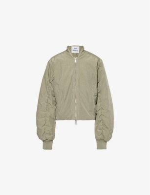 Won Hundred Mens  Opal Bomber Oversized-fit Bomber Jacket In Vetiver