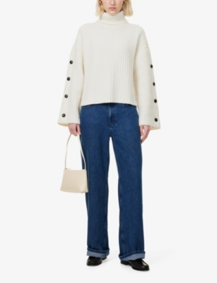 WON HUNDRED: Henley Turtleneck Wool-Blend Jumper