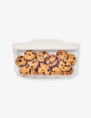 Oxo Good Grips Reusable Silicone Stand-up Snack Bag In Oat