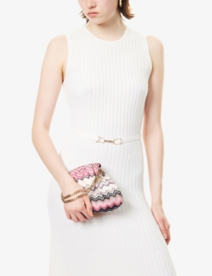 MISSONI WOMENS WAVE SERA CHAIN-STRAP WOVEN BAG 