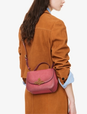 VIVIENNE WESTWOOD: Linda Leather Cross Body Bag