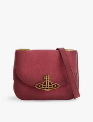 VIVIENNE WESTWOOD: Linda Leather Cross Body Bag