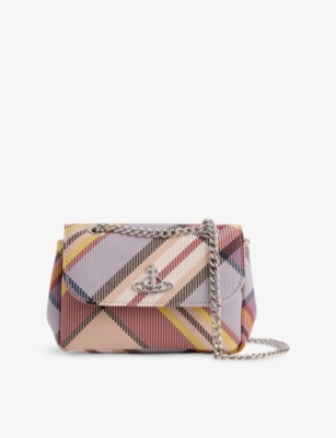 VIVIENNE WESTWOOD MENS MC HAZE PURSE SMALL LEATHER CROSS-BODY BAG 