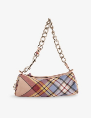 VIVIENNE WESTWOOD: Cindy McHaze Cylinder Leather Shoulder Bag