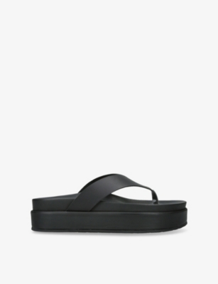 ANCIENT GREEK SANDALS: Charys Flatform Leather Sandals