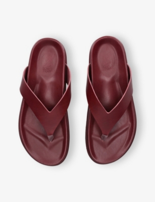 ANCIENT GREEK SANDALS: Charys Flatform Leather Sandals