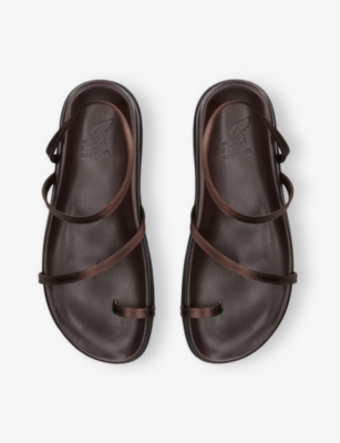 ANCIENT GREEK SANDALS: Eleftheria Satin Sandals