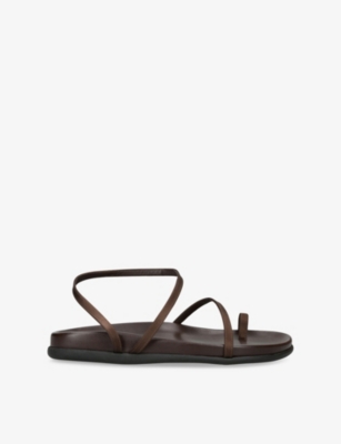 ANCIENT GREEK SANDALS: Eleftheria Satin Sandals