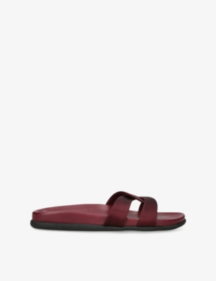 ANCIENT GREEK SANDALS: Desmos Satin Flat Sandals