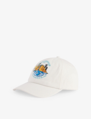 CASABLANCA: Oasis Embroidered Cotton Cap