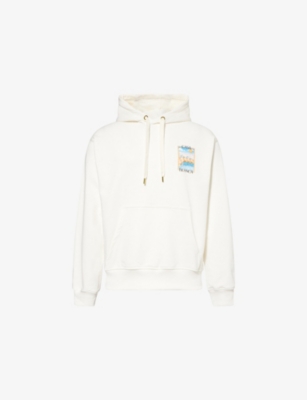 CASABLANCA: Surreal Pool Kangaroo-Pocket Cotton-Jersey Hoody