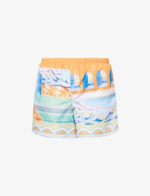 Casablanca Summer Mini Drawstring Shorts For Men