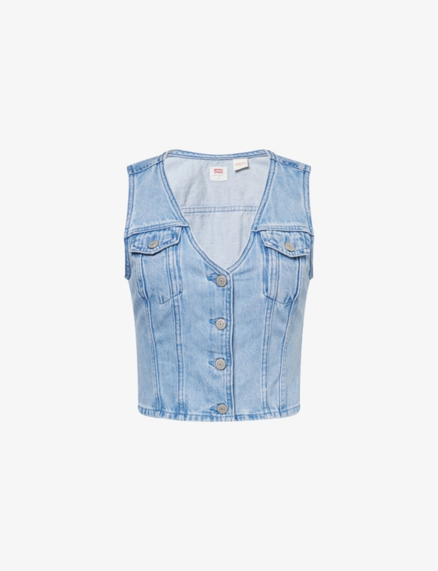 Bella Sleeveless Denim Corset Top