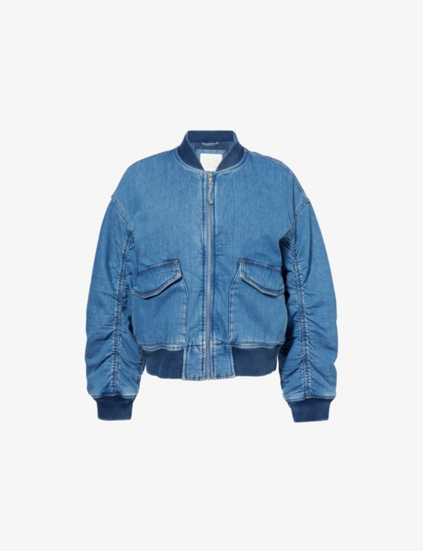 Andy Tech Padded Regular-Fit Denim Jacket